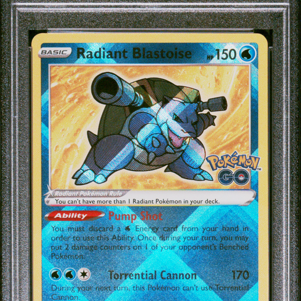 radiant blastoise pokemon go card 2022 Pokemon Go Radiant Blastoise #018 PSA 10 GEM MINT