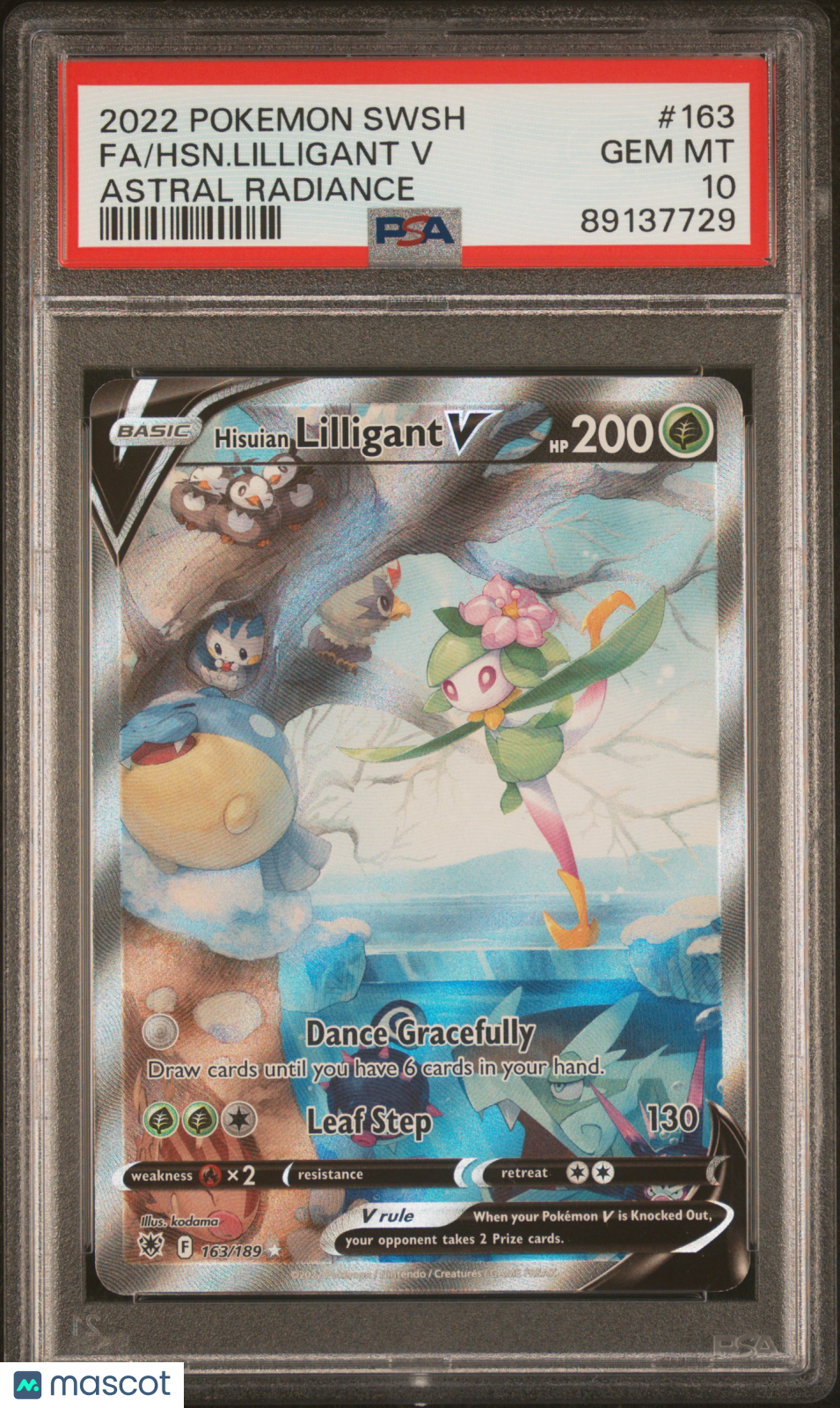 2022 Pokemon Sword & Shield Astral Radiance HSN. Lilligant V Fa #163 PSA 10 - Graded TCG/CCG