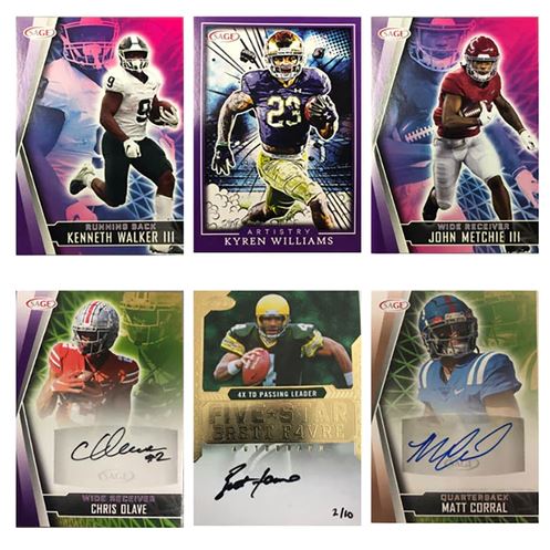 2022 Sage Hit Premier Draft Football Mega Box (6 Autographs per Box) Bryce Young ??? - NFL Mega Box