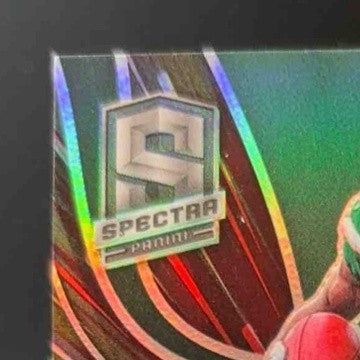 2022 Spectra Garrett Wilson Monumental Memorabilia Hyper 24/75 New York Jets - Sports Cards