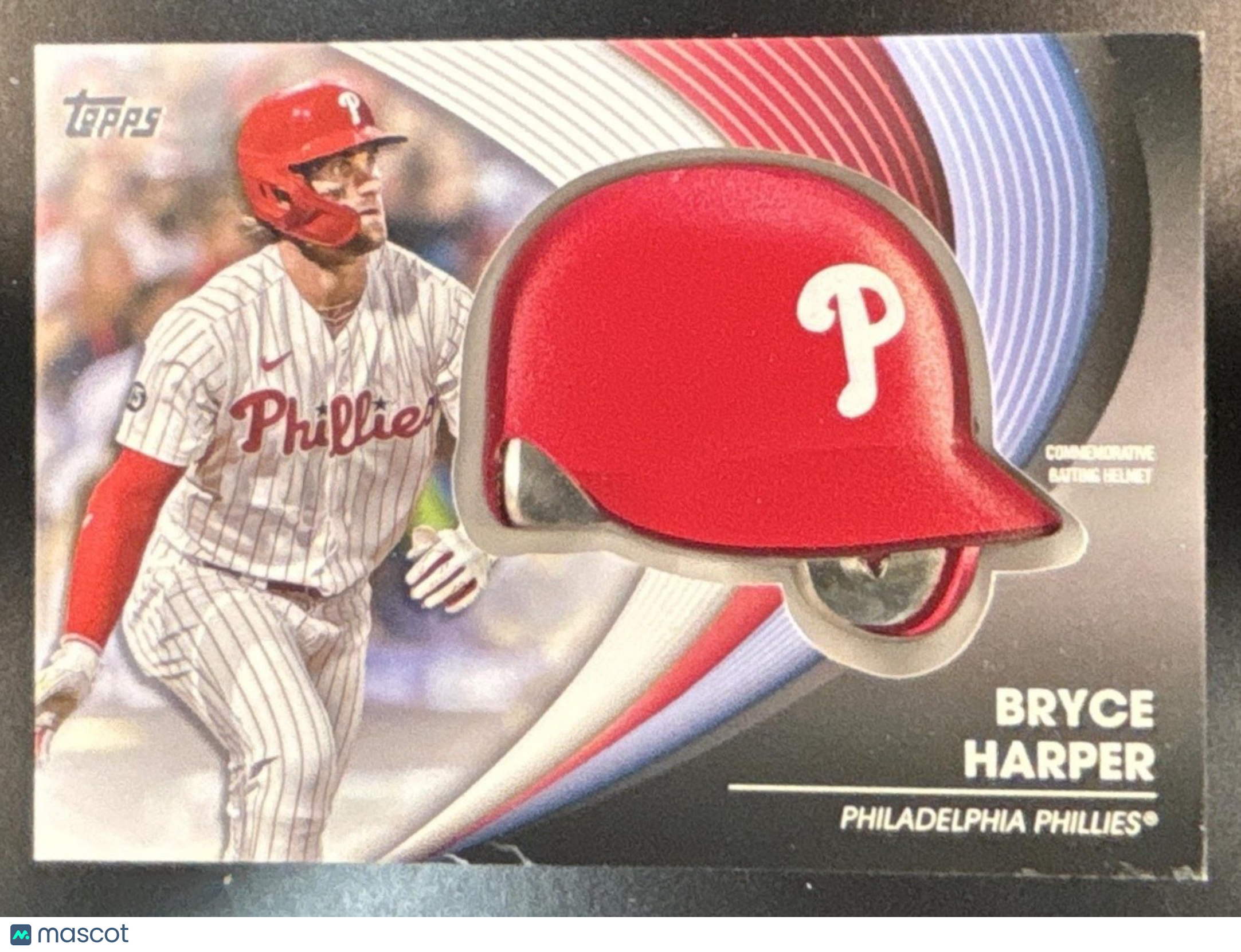 2022 Topps Bryce Harper Batting Helmet Commemorative Relic Philadelphia Phillies - Sports Cards