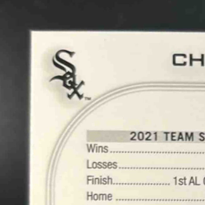 2022 Topps Chicago White Sox Foilboard Retail 62/875 #255 Team Card - Sports Cards