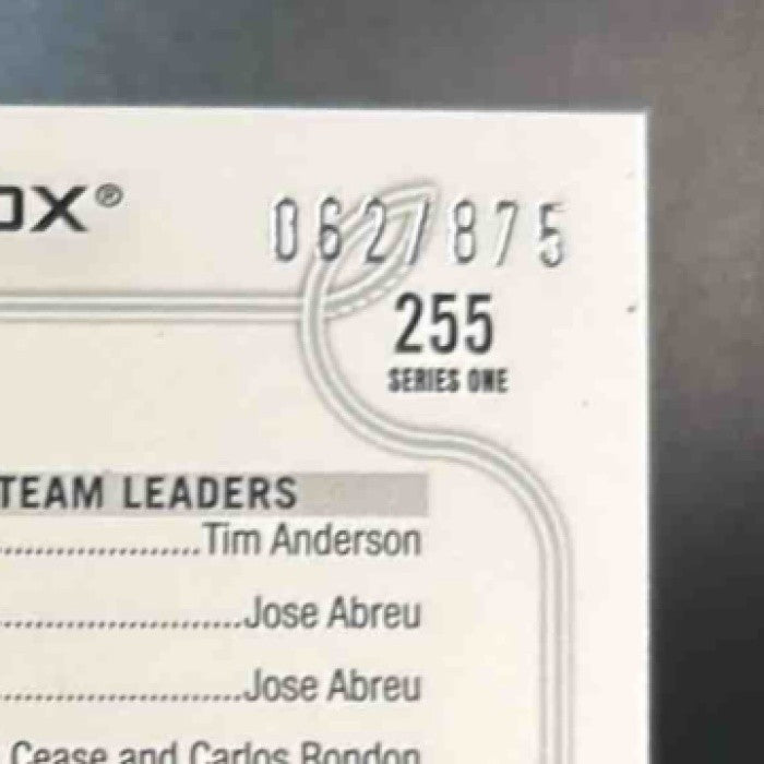 2022 Topps Chicago White Sox Foilboard Retail 62/875 #255 Team Card - Sports Cards