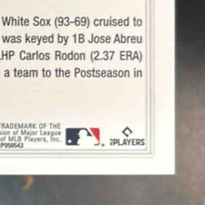 2022 Topps Chicago White Sox Foilboard Retail 62/875 #255 Team Card - Sports Cards