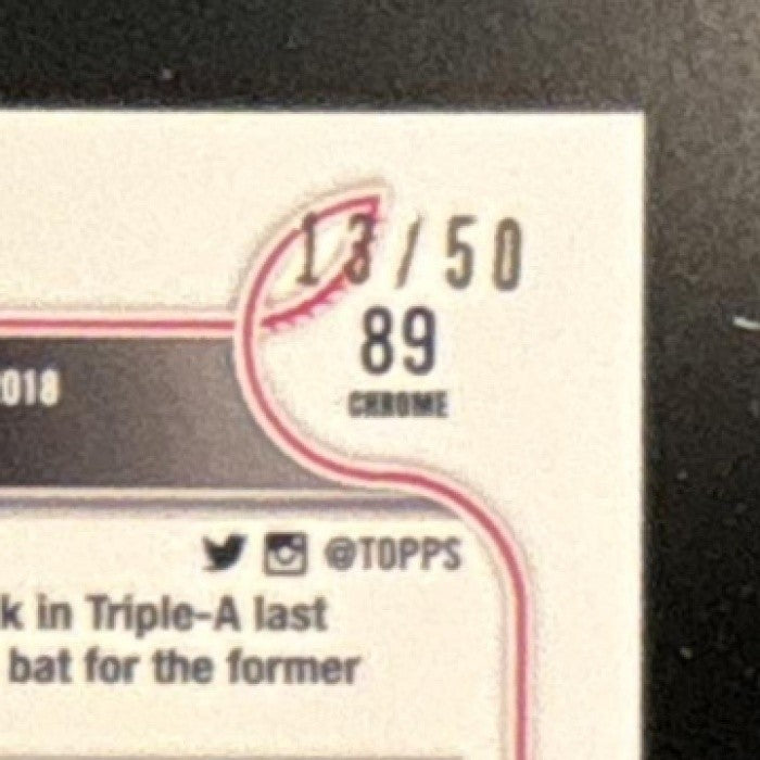 2022 Topps Chrome Alec Bohm Gold Refractor 13/50 #89 Philadelphia Phillies - Sports Cards