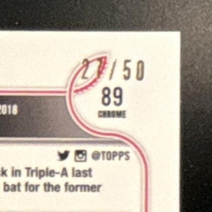2022 Topps Chrome Alec Bohm Gold Refractor /50 #89 Philadelphia Phillies - Sports Cards