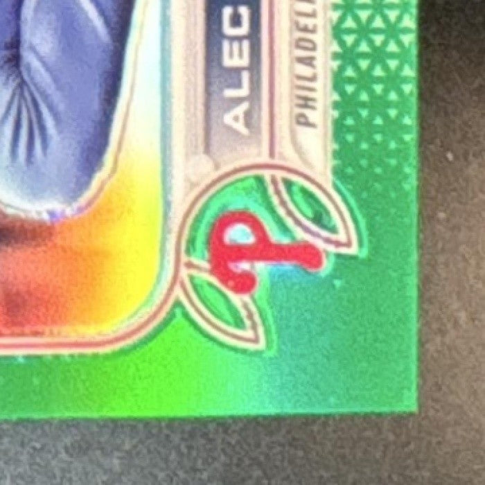 2022 Topps Chrome Alec Bohm Green Refractor /99 #89 Philadelphia Phillies - Sports Cards