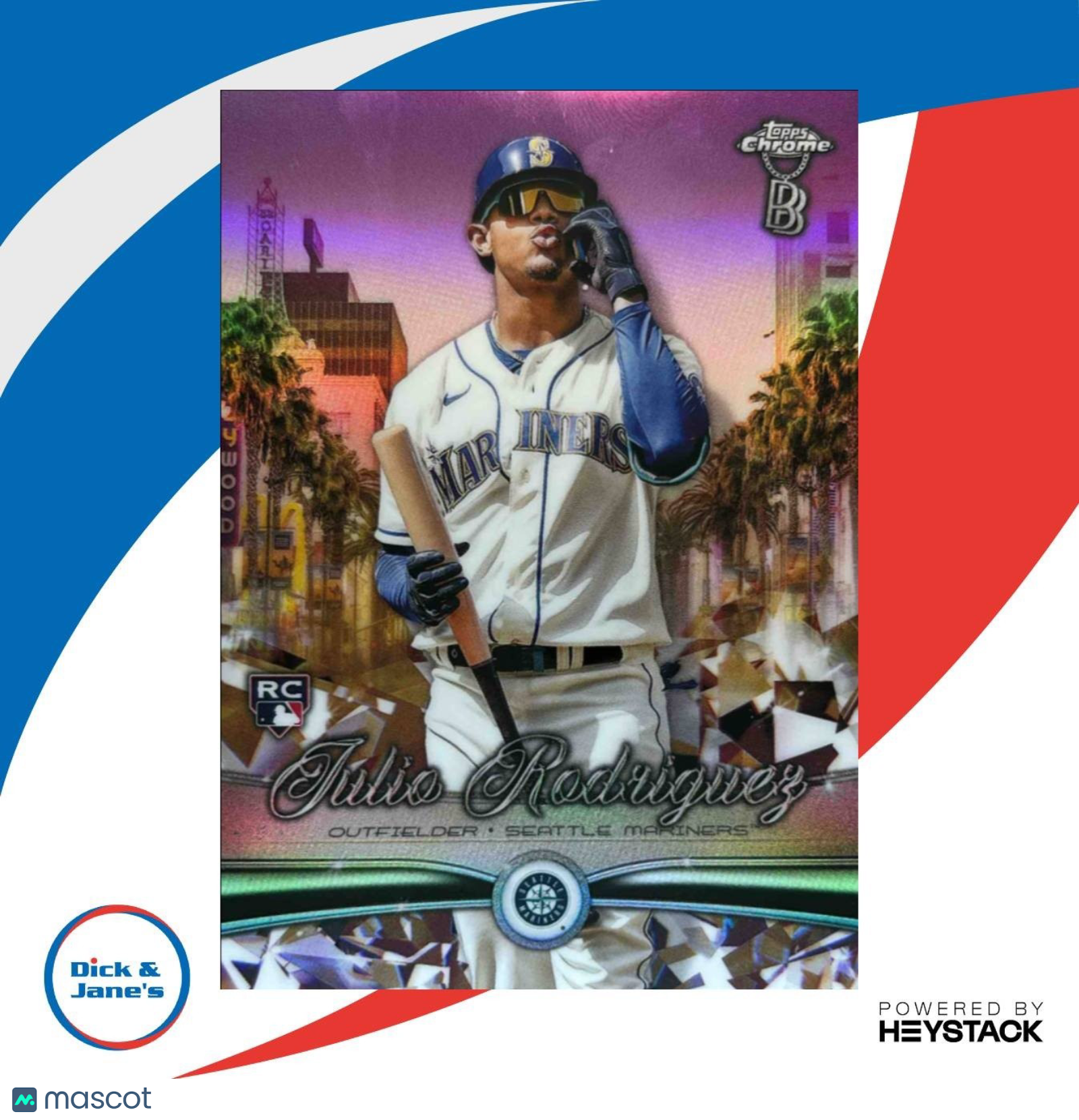 2022 Topps Chrome Ben Baller Edition Julio Rodriguez Ridin’ Low Seattle Mariners - Sports Cards