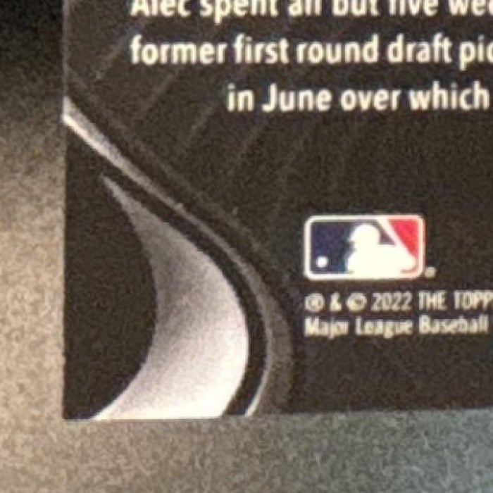 2022 Topps Chrome Black Alec Bohm Gold Mini Diamond /50 #76 Phillies - Sports Cards