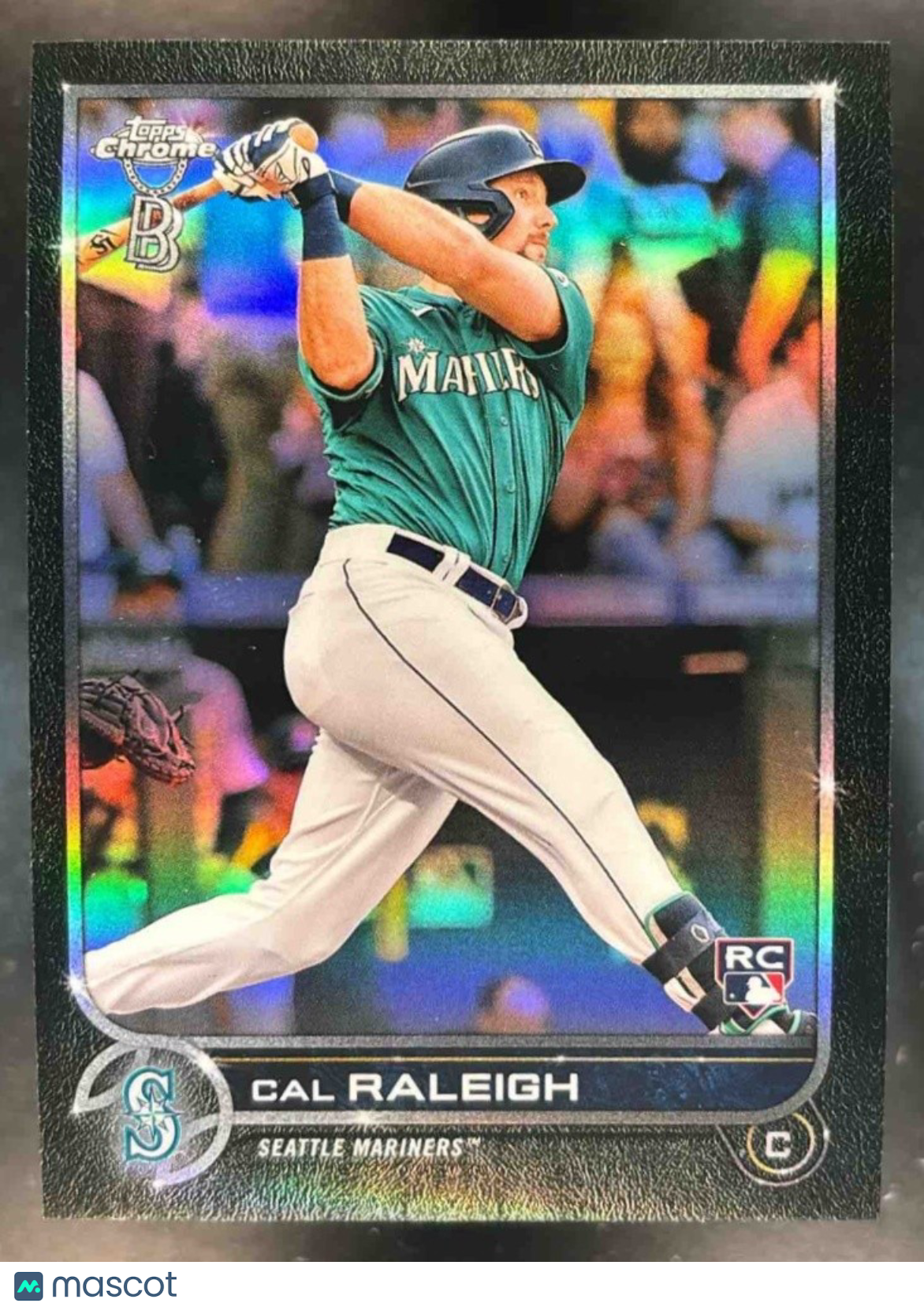 2022 Topps Chrome Cal Raleigh Refractor #149 RC Seattle Mariners - Sports Cards