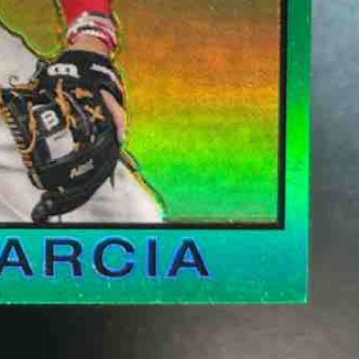 2022 Topps Chrome Luis Garcia Green Refractor (SCRATCHES) /99 #12 Houston Astros - Sports Cards