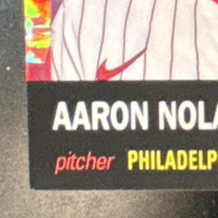 2022 Topps Chrome Platinum Anniversary Aaron Nola Toile Cream/Fuchsia /100 #167 - Sports Cards