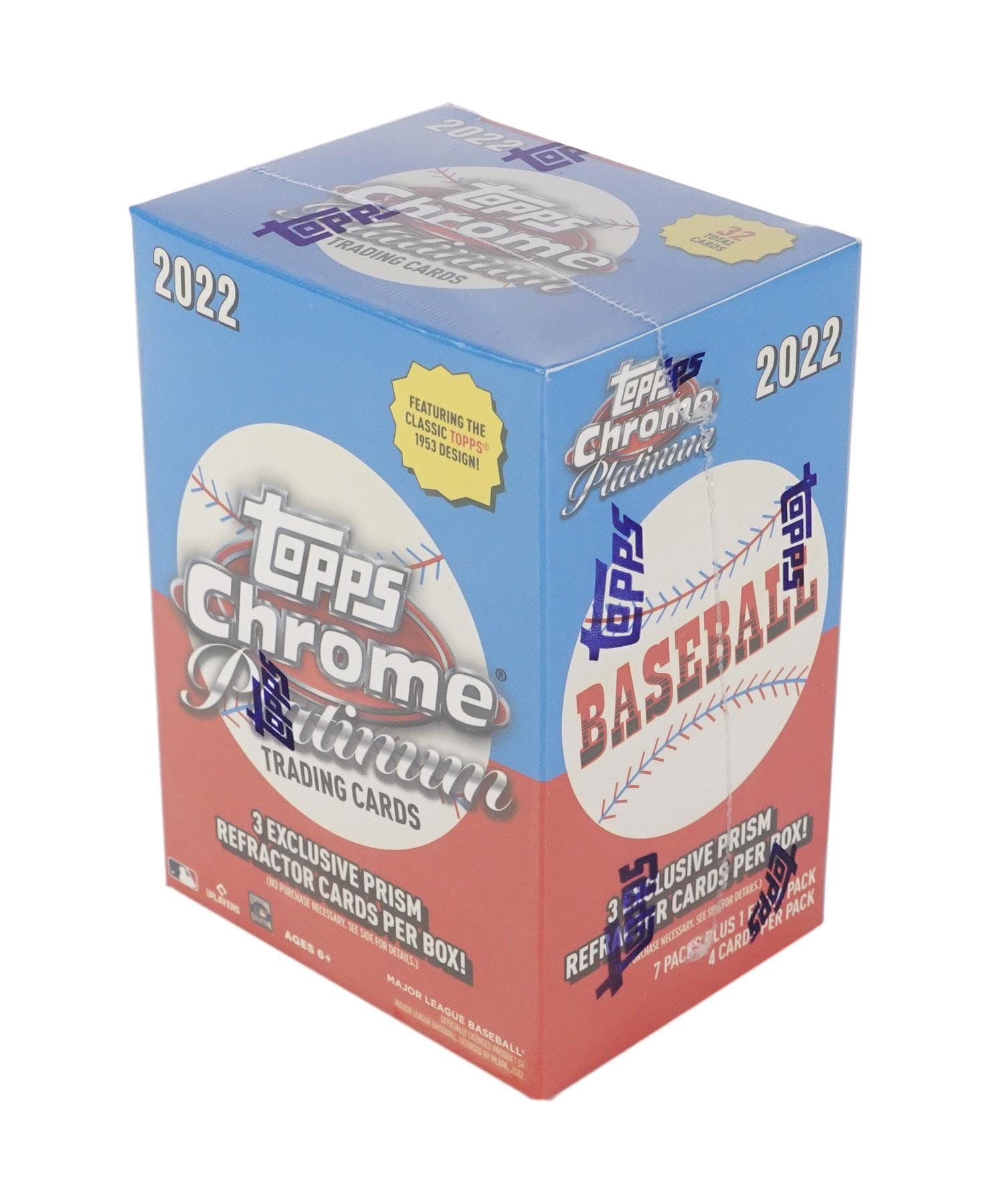 2022 Topps Chrome Platinum Anniversary Baseball 8-Pack Blaster Box (Three Prism Refractor) - Blaster Box
