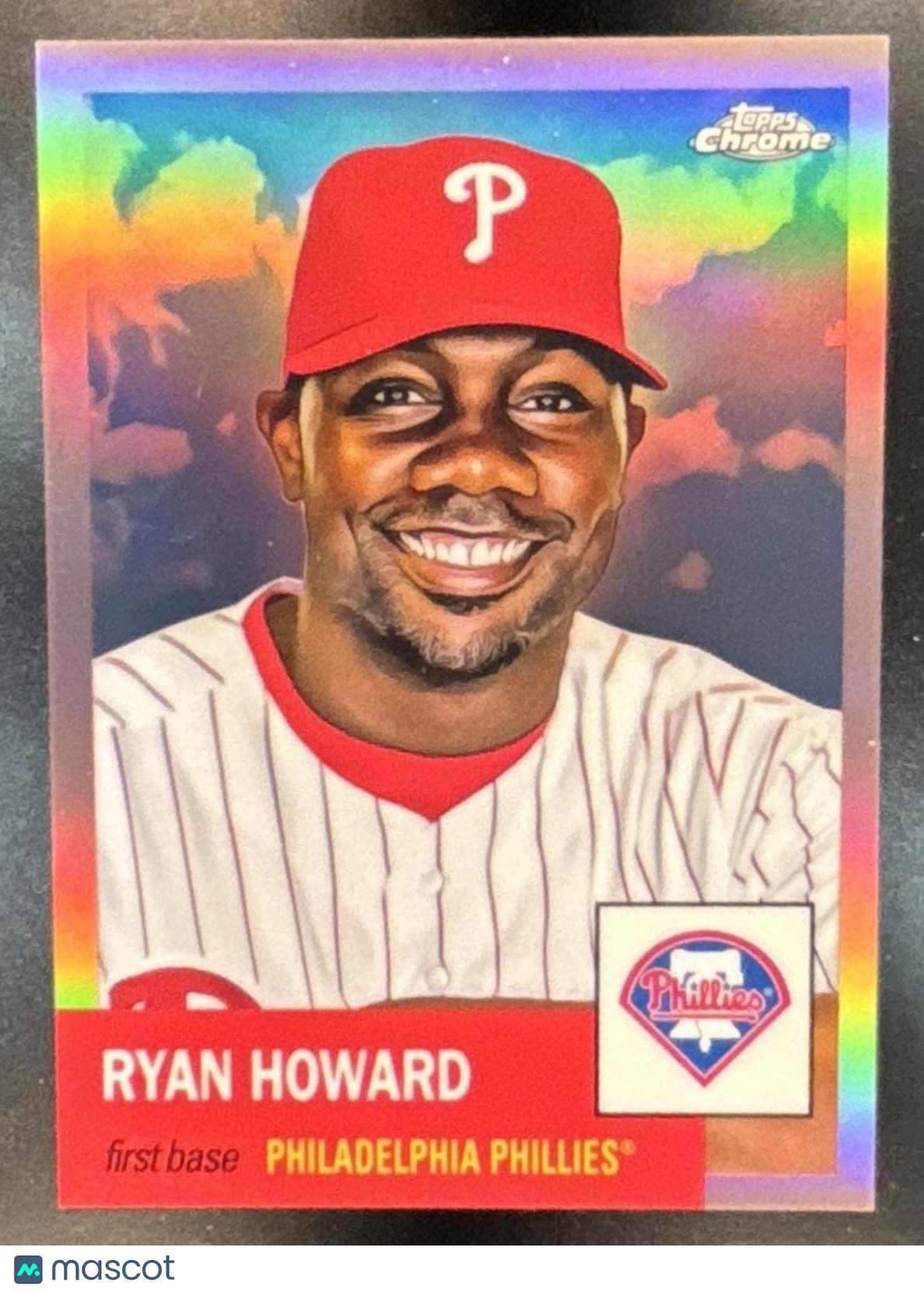 2022 Topps Chrome Platinum Anniversary Ryan Howard Rose Gold /75 #462 Phillies - Sports Cards