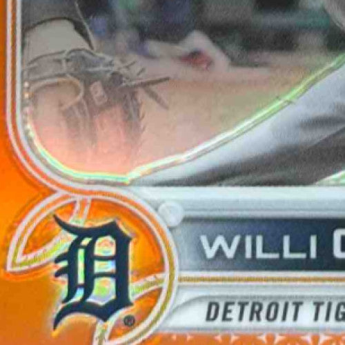 2022 Topps Chrome Willi Castro Orange Refractor 7/25 #173 Detroit Tigers - Sports Cards