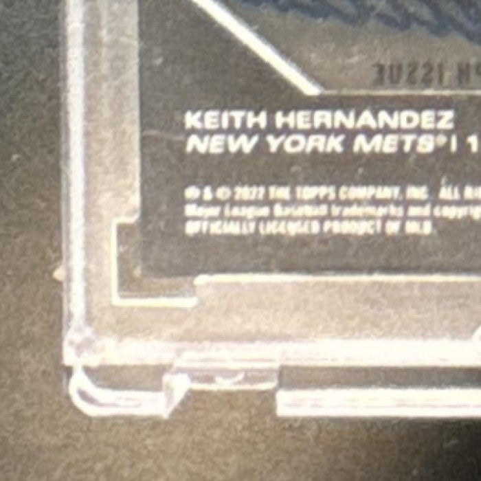 2022 Topps Clearly Authentic Keith Hernandez 1987 Baseball Auto Black /75 Mets - Sports Cards