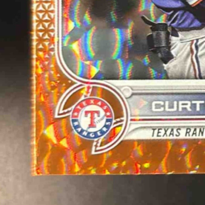 2022 Topps Curtis Terry Orange Foilboard /299 #97 RC Texas Rangers - Sports Cards