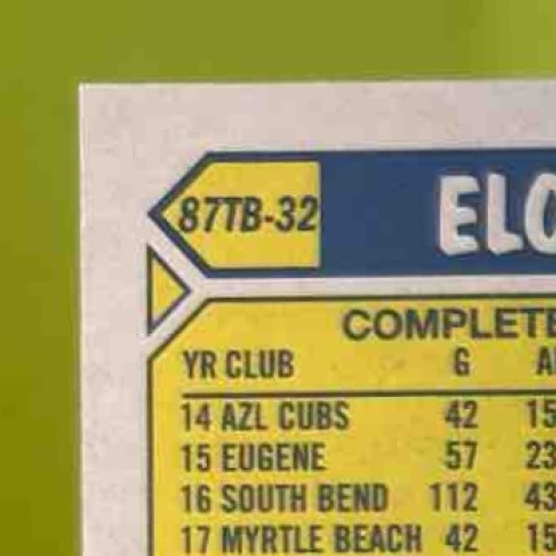 2022 Topps Eloy Jimenez 1987 Baseball 35th Anniversary Black /299 White Sox - Sports Cards