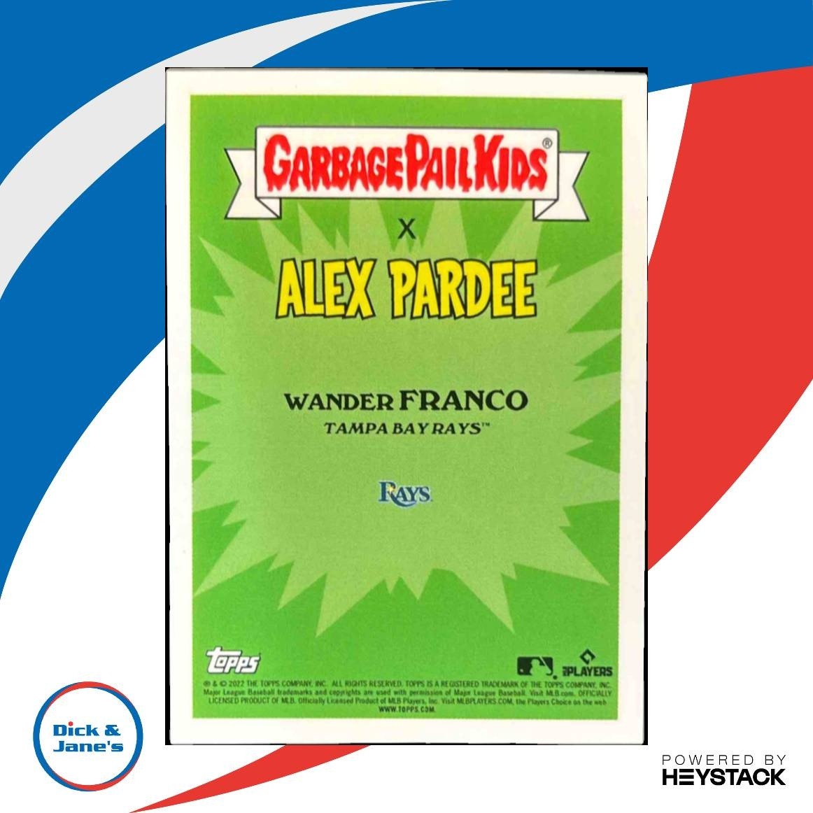 2022 Topps Garbage Pail Kids x MLB Series 2 Wander Franco #3a Tampa Bay Rays - Sports Cards