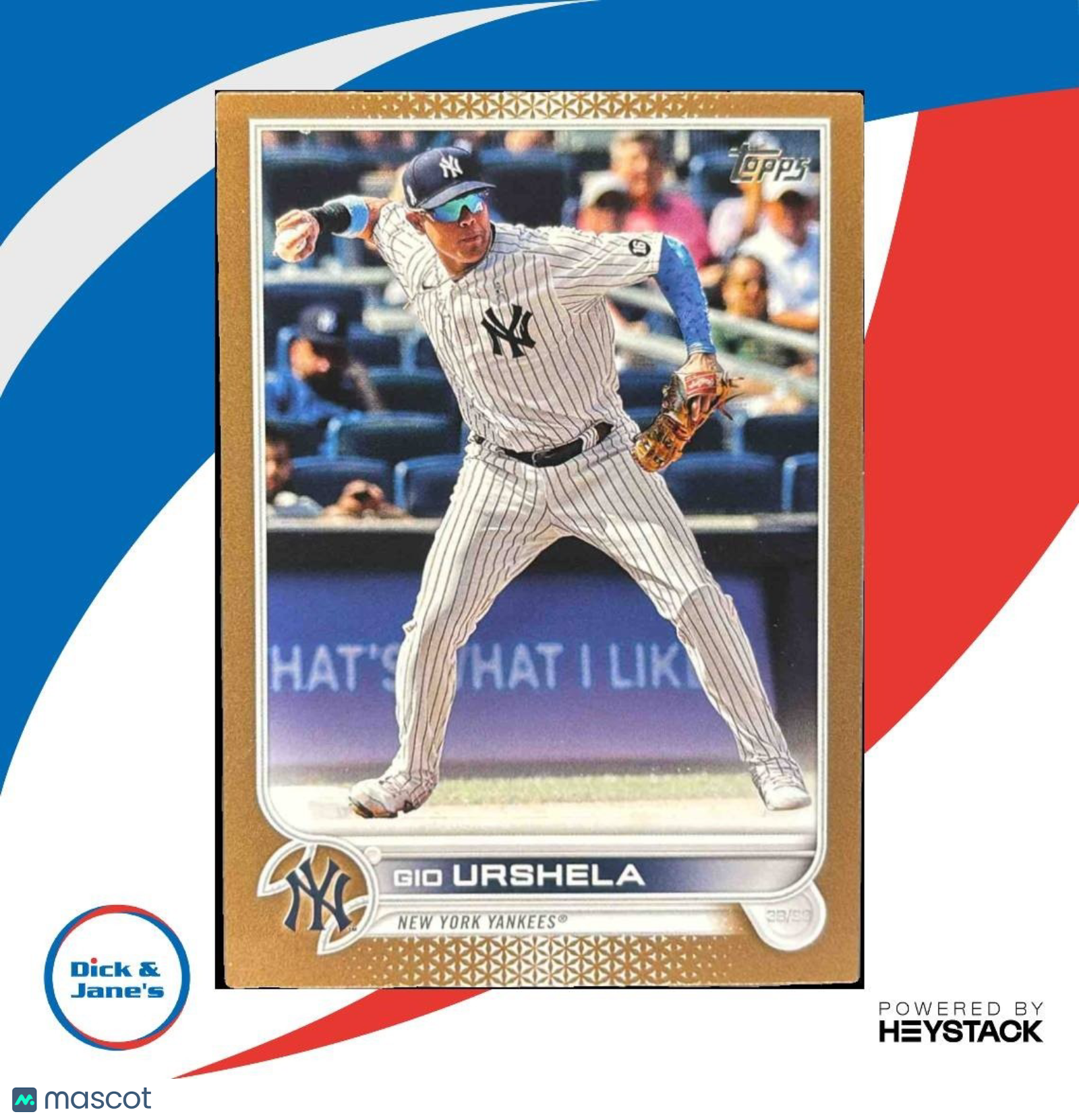 2022 Topps Gio Urshela Gold /2022 #23 New York Yankees - Sports Cards