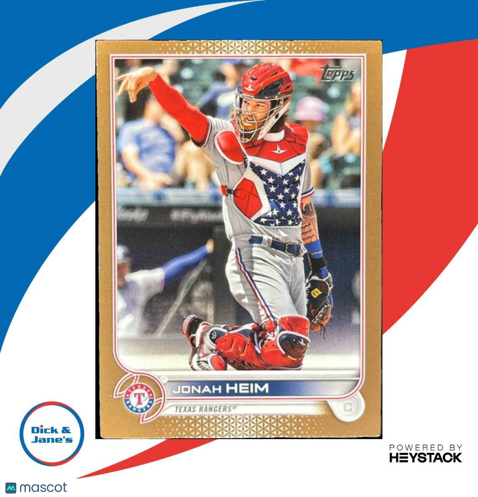 2022 Topps Jonah Heim Gold /2022 #230 Texas Rangers - Sports Cards