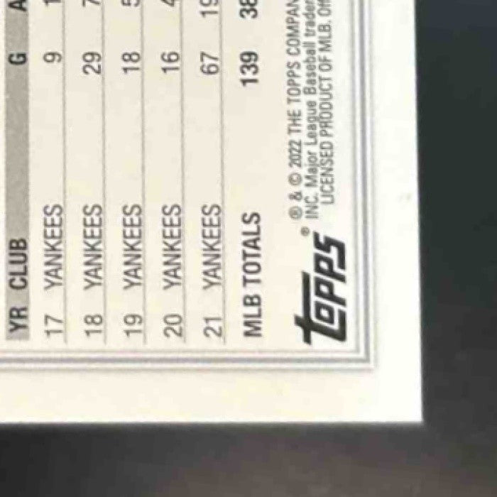 2022 Topps Kyle Higashioka /875 #292 New York Yankees - Sports Cards