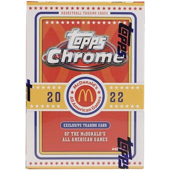 2022 Topps McDonald’s All American Chrome Basketball 7-Pack Blaster Box - NBA Blaster