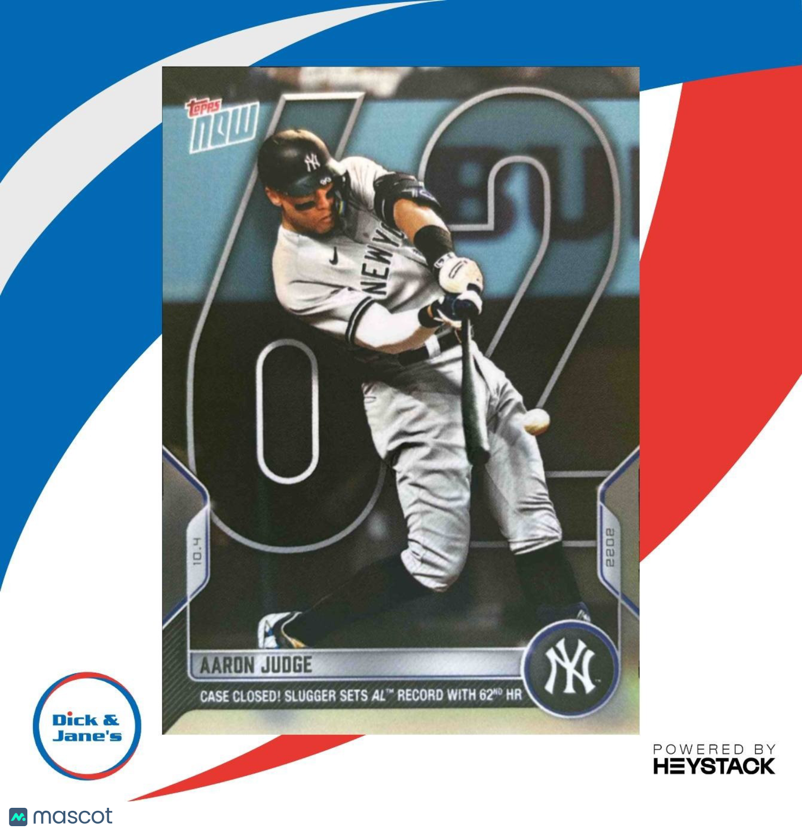 2022 Topps Now Aaron Judge #1012 New York Yankees - Sports Cards