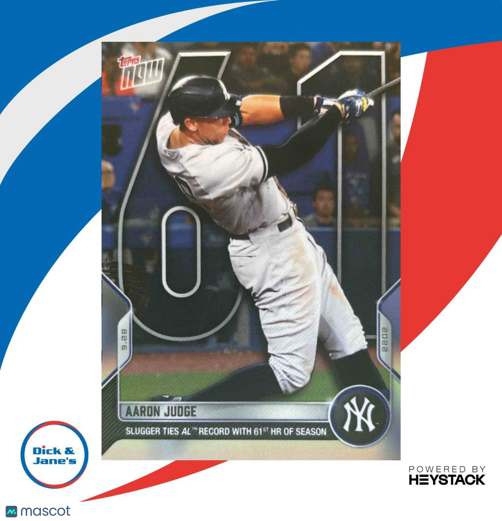 2022 Topps Now Aaron Judge #975 New York Yankees - Sports Cards