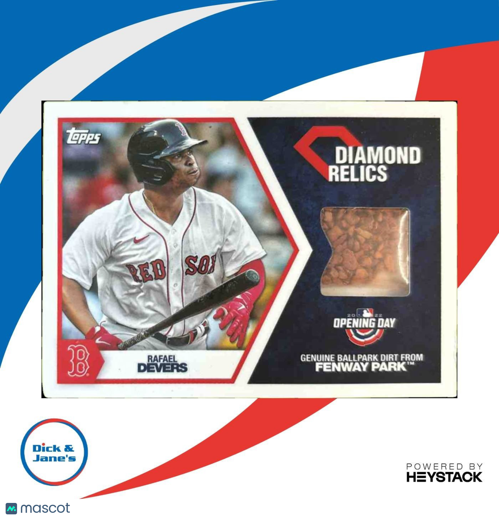 2022 Topps Opening Day Rafael Devers Diamond Dirt Relics #DR-RD Boston Red Sox - Sports Cards