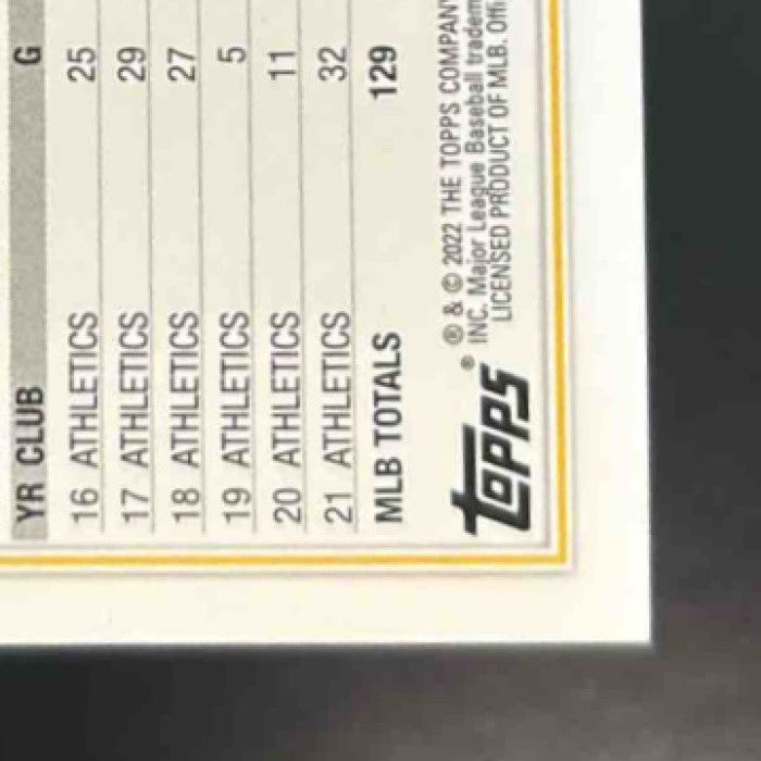 2022 Topps Sean Manaea Orange Foilboard /299 #281 Oakland Athletics - Sports Cards