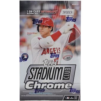 2022 Topps Stadium Club Chrome Baseball Hobby Box - Sports Collectibles