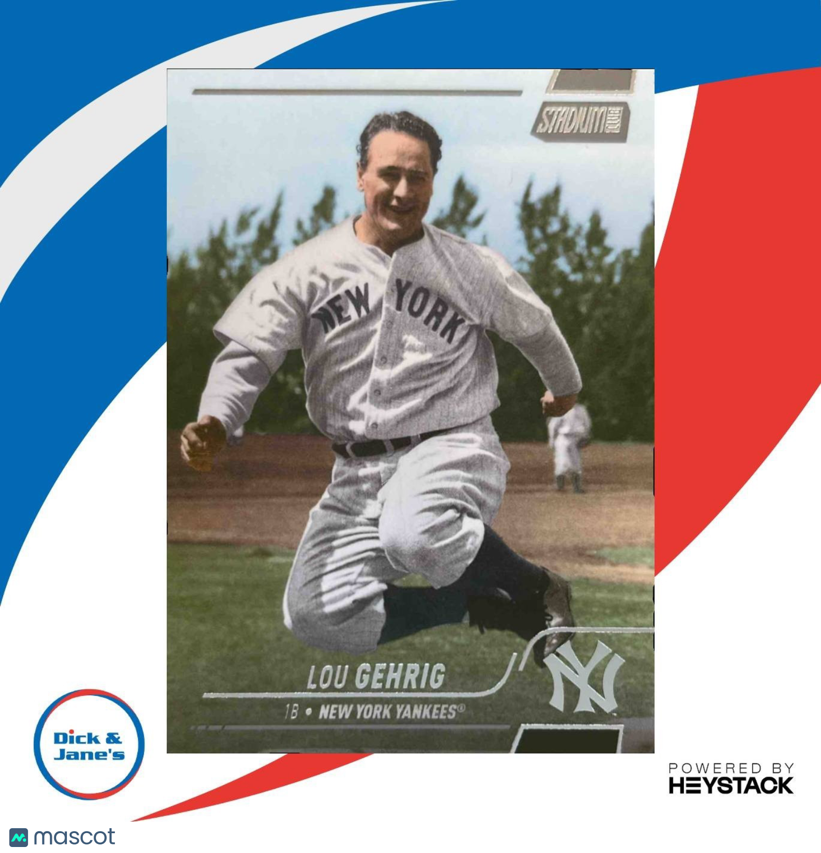 2022 Topps Stadium Club Lou Gehrig #4 New York Yankees - Sports Cards
