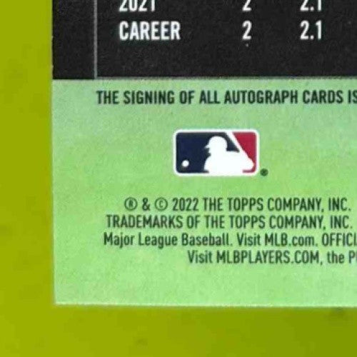 2022 Topps Stadium Club Spencer Strider Auto #SCBA-SST RC Atlanta Braves - Sports Cards