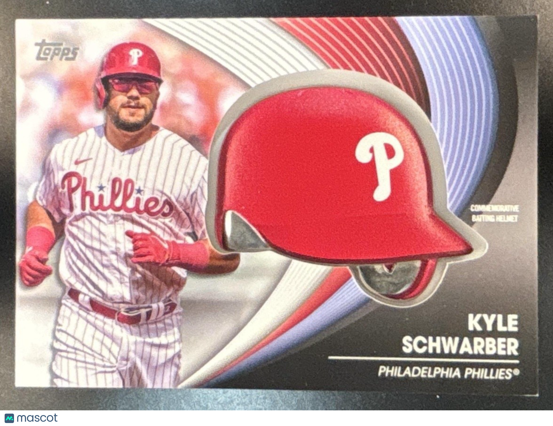 2022 Topps Update Kyle Schwarber Commemorative Batting Helmet Relic - Sports Cards