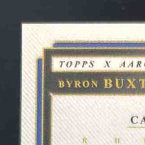 2022 Topps x Aaron Judge Byron Buxton Auto #76-A Minnesota Twins - Sports Cards