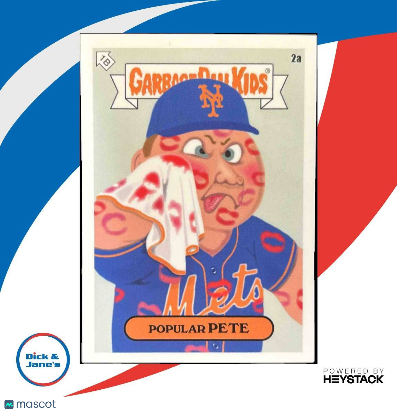 2022 Topps x MLB Series 1 Popular Pete #2a New York Mets - Sports Cards