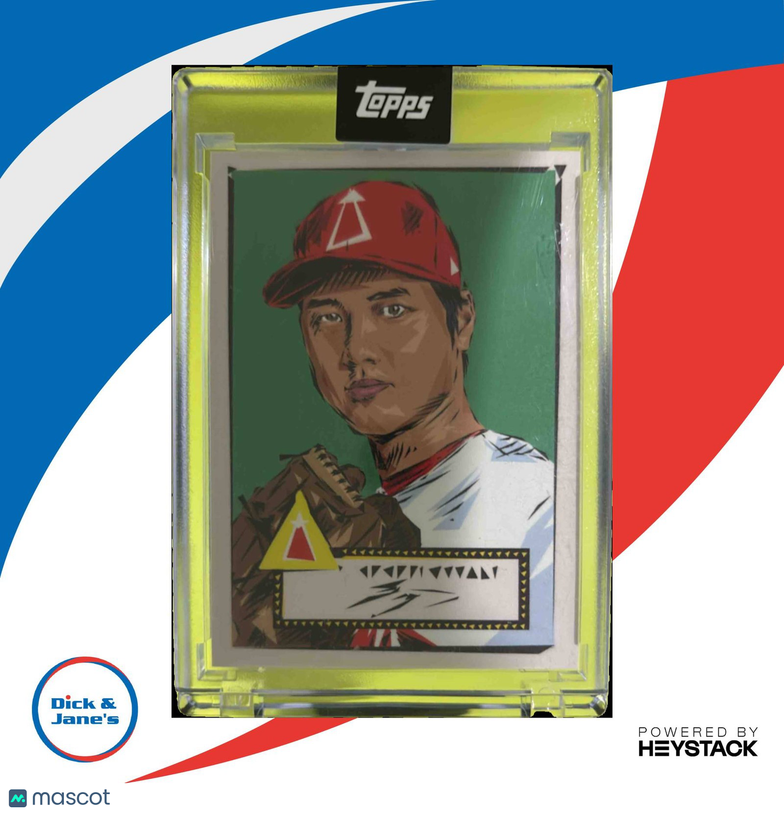 2022 Topps x Naturel 1952 Shohei Ohtani Art #A-4 Los Angeles Angels Encased - Sports Cards
