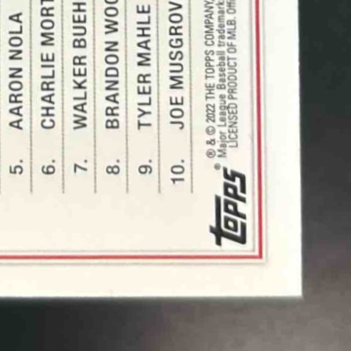 2022 Topps Zack Wheeler Max Scherzer Corbin Burnes Gold /2022 #127 UER - Sports Cards