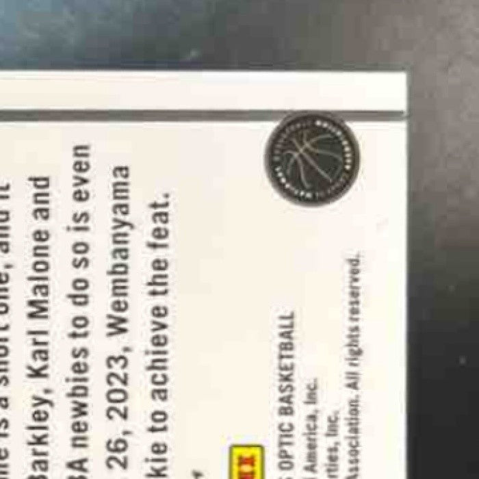 2023-24 Donruss Optic Victor Wembanyama Elite Dominators Fast Break #18 RC Spurs - Sports Cards