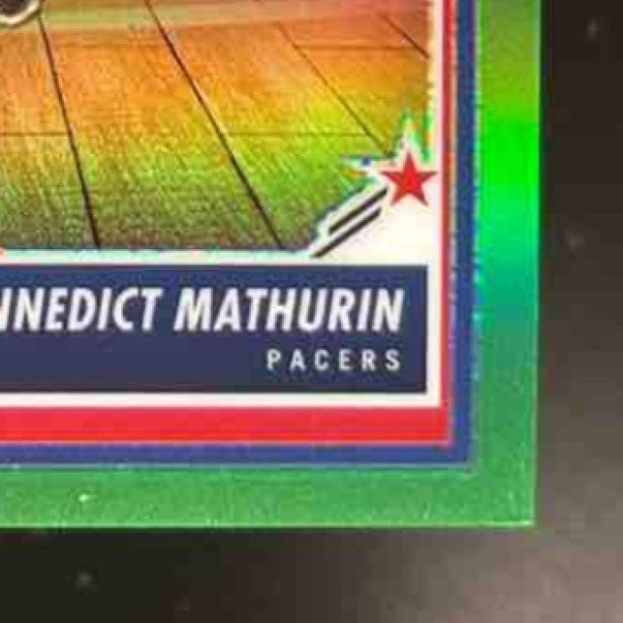 2023-24 Hoops Premium Stock Bennedict Mathurin Rising Stars Green /5 #286 Pacers - Sports Cards