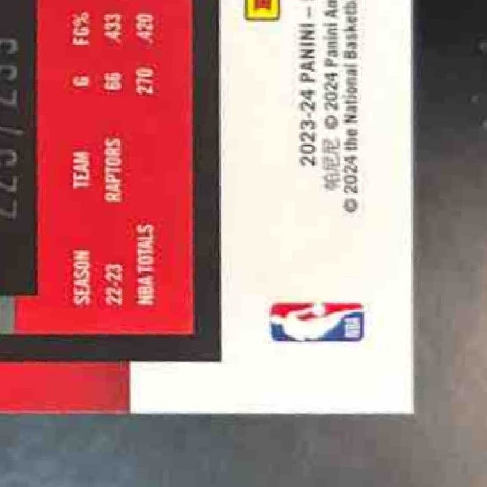 2023-24 Hoops Premium Stock Gary Trent Jr. Orange /299 #200 Toronto Raptors - Sports Cards