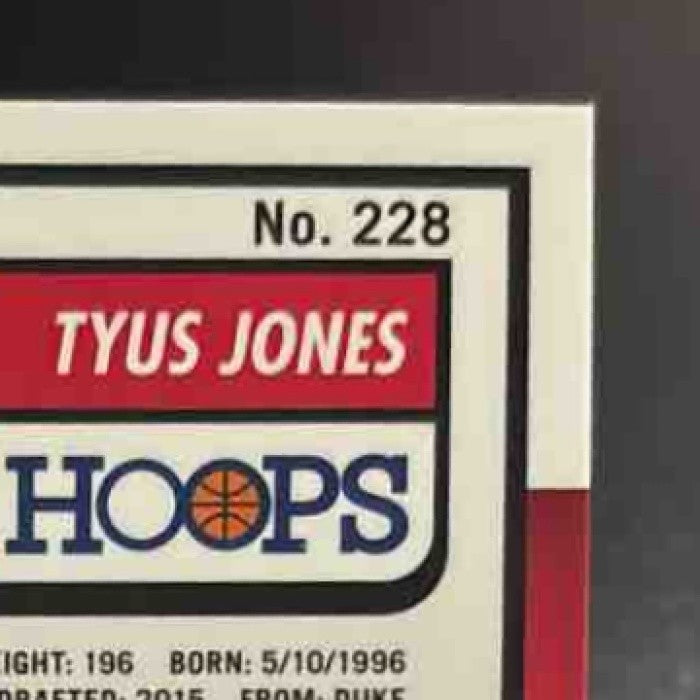 2023-24 Hoops Premium Stock Tyus Jones Red Seismic /199 #228 Washington Wizards - Sports Cards