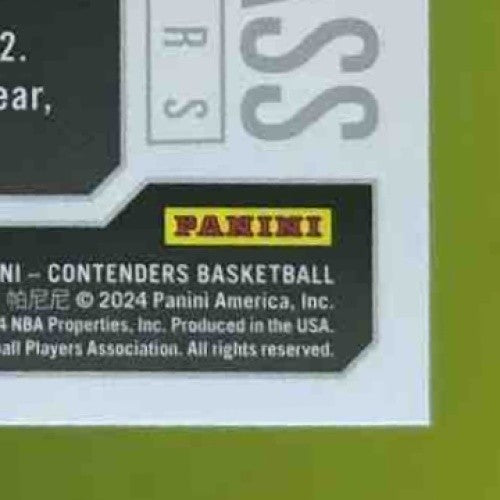 2023-24 Panini Contenders Victor Wembanyama 2023 Draft Class #9 RC San Antonio - Sports Cards