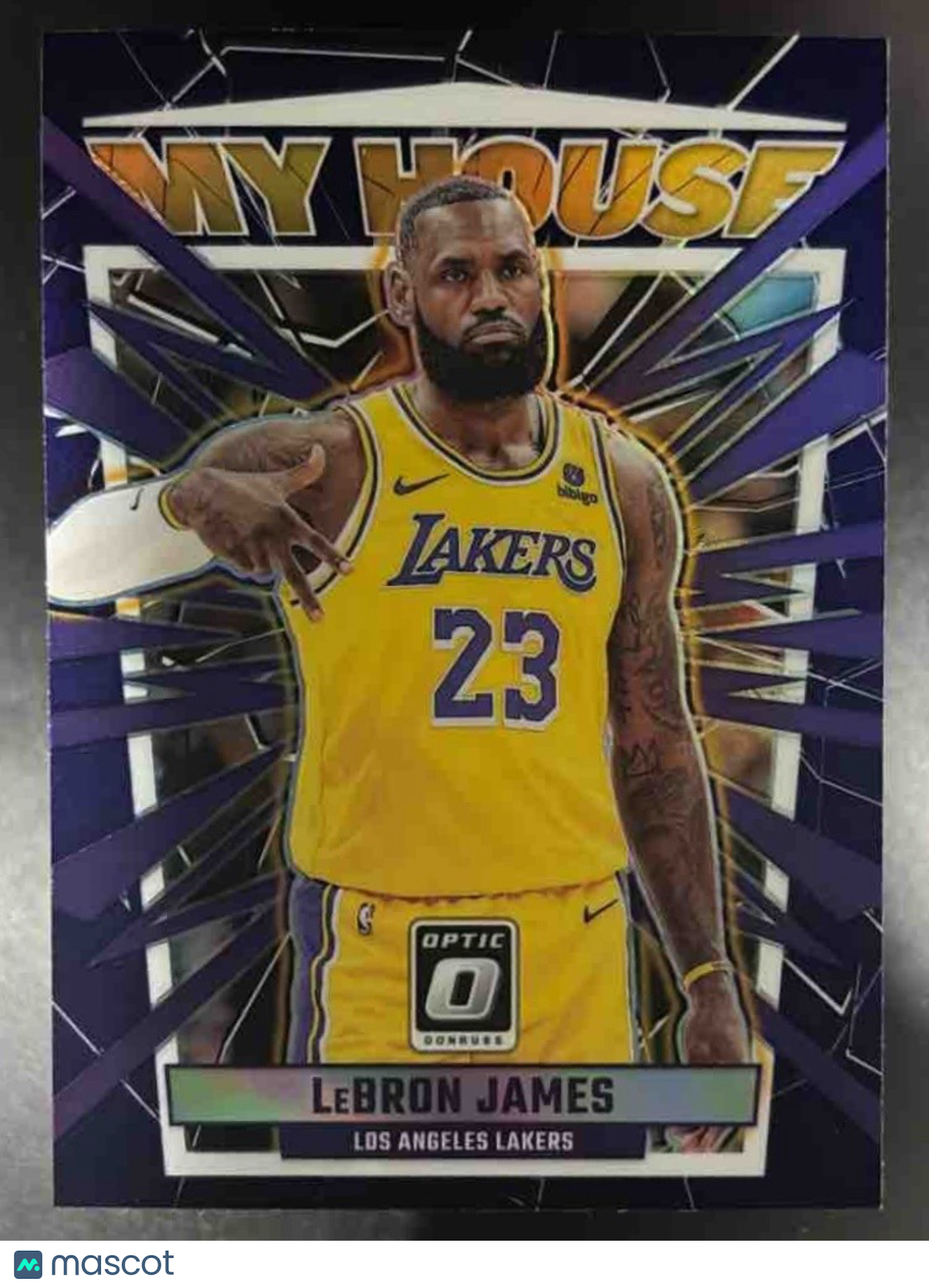 2023-24 Panini Donruss Optic LeBron James My House Purple #2 Los Angeles Lakers - Sports Cards