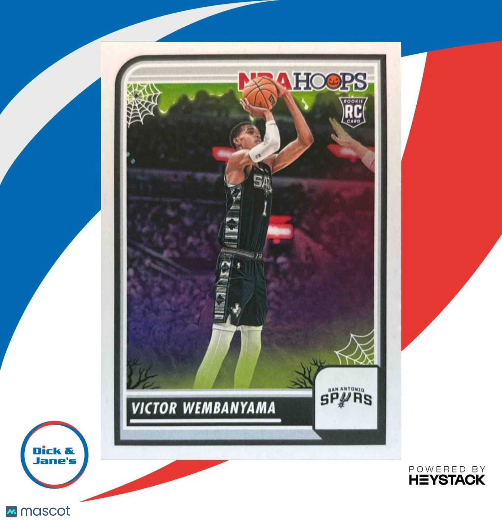 2023-24 Panini Hoops Haunted Victor Wembanyama #108 RC San Antonio Spurs - Sports Cards