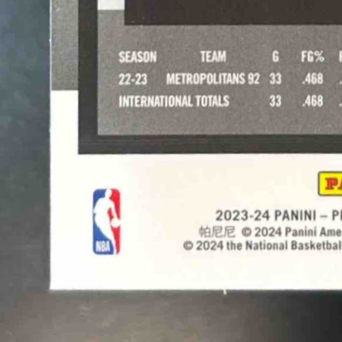 2023-24 Panini Hoops Premium Stock Victor Wembanyama #108 San Antonio Spurs - Sports Cards