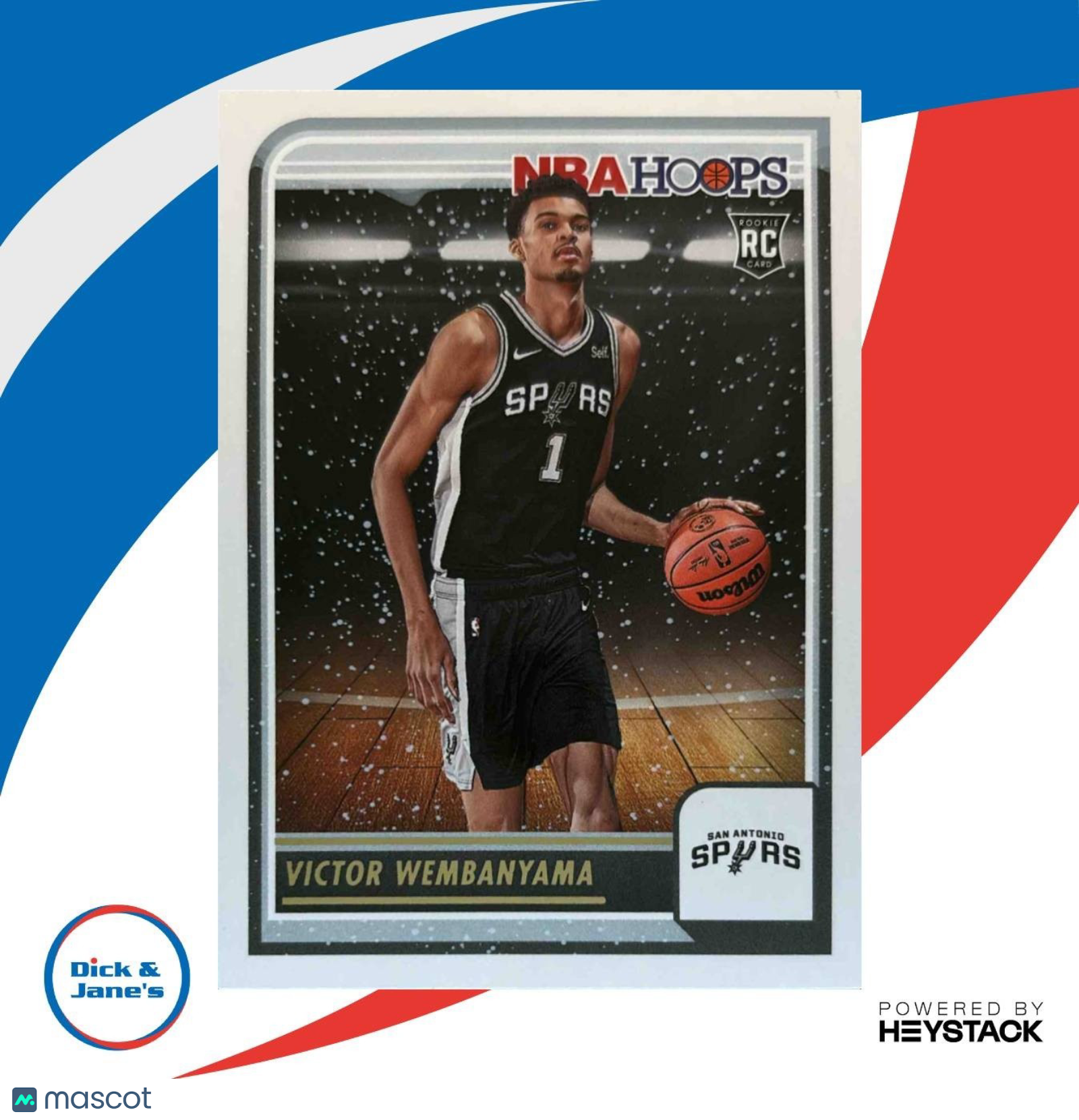 2023-24 Panini Hoops Victor Wembanyama #277 Winter Snowflakes RC Spurs - Sports Cards