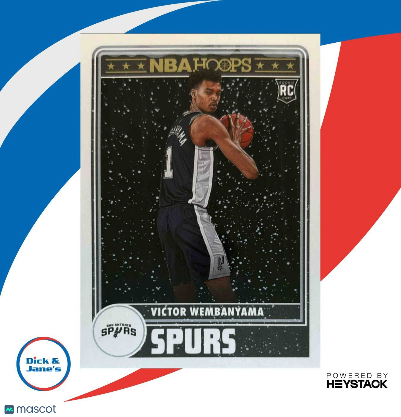 2023-24 Panini Hoops Winter Victor Wembanyama Winter Snowflakes #298 RC Spurs - Sports Cards