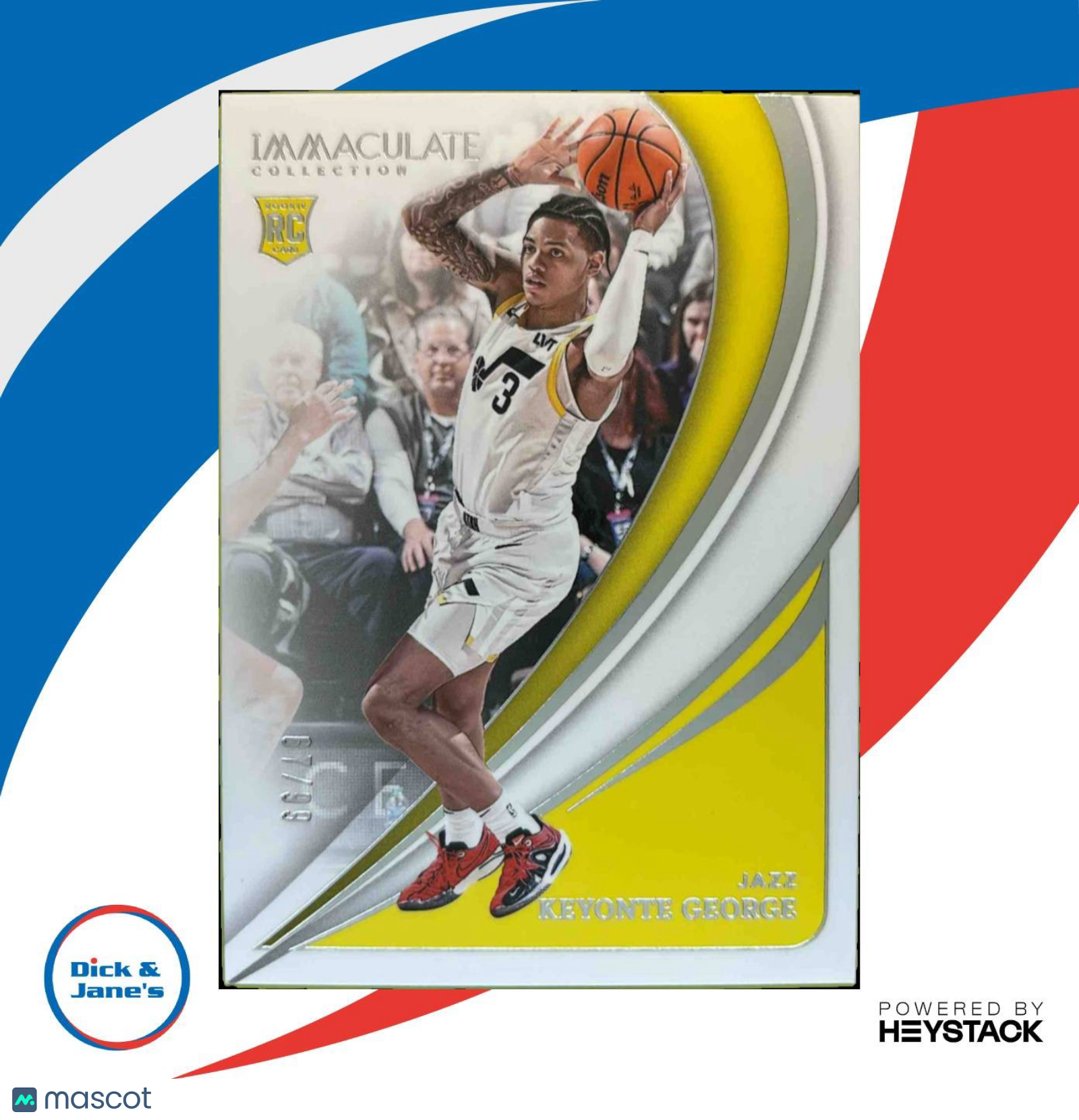 2023-24 Panini Immaculate Keyonte George 67/99 #73 RC Utah Jazz - Sports Cards